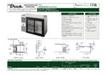 True, TBR Series Double Glass Sliding Door Bottle Cooler - TBR48-RISZ1-L-S-11-2 - Image 3