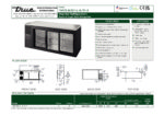 True, TBR Series 3Glass Sliding Door Bottle Cooler - TBR72-RISZ1-L-B-111-2 - Image 3
