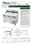 True, TPP Series, Double Door Pizza Fridge - TPP-AT-60-HC - Image 6