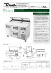 True, TPP Series, 2 Section Pizza Fridge - TPP-AT-60D-2-HC - Image 6