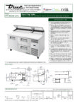 True, TPP Series, 2 Section Pizza Fridge - TPP-AT-67D-2-HC - Image 6