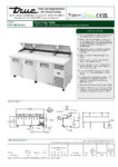 True, TPP Series, 3 Door Pizza Fridge - TPP-AT-93-HC - Image 6