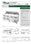 True, TPP Series, 3 Section Pizza Fridge - TPP-AT-93D-4-HC - Image 6