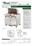True, TSSU Series, Double Door Preparation Fridge (Extended Work Top) - TSSU-36-12M-B-HC - Image 6