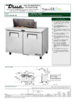 True, TSSU Series, Double Door Preparation Fridge -TSSU-48-08-HC - Image 6