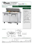 True, TSSU Series, Double Door Preparation Fridge -TSSU-48-12-HC - Image 6