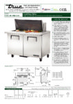 True, TSSU Series, Double Door Preparation Fridge (Extended Work Top) - TSSU-48-18M-B-HC - Image 6