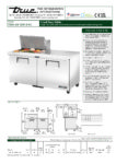 True, TSSU Series, Double Door Preparation Fridge (Extended Work Top) - TSSU-60-12M-B-HC - Image 6