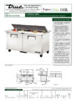 True, TSSU Series, Double Door Preparation Fridge -TSSU-60-16-DS-ST-HC - Image 6