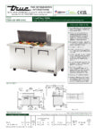 True, TSSU Series, Double Door Preparation Fridge (Extended Work Top) - TSSU-60-18M-B-HC - Image 6