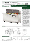 True, TSSU Series, Double Door Preparation Fridge (Extended Work Top) - TSSU-60-24M-B-ST-HC - Image 6