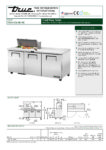 True, TSSU Series, 3 Door Preparation Fridge - TSSU-72-08-HC - Image 6