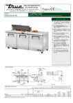 True, TSSU Series, 3 Door Preparation Fridge - TSSU-72-10-HC - Image 6