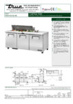 True, TSSU Series, 3 Door Preparation Fridge - TSSU-72-12-HC - Image 6