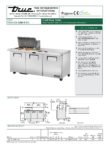 True, TSSU Series, 3 Door Preparation Fridge (Extended Work Top) - TSSU-72-12M-B-HC - Image 6