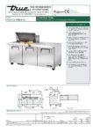 True, TSSU Series, 3 Door Preparation Fridge (Extended Work Top) - TSSU-72-15M-B-HC - Image 6