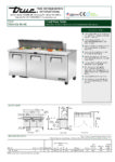 True, TSSU Series, 3 Door Preparation Fridge - TSSU-72-16-HC - Image 6