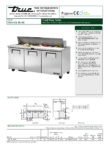 True, TSSU Series, 3 Door Preparation Fridge - TSSU-72-18-HC - Image 6